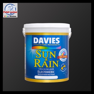 Davies Sun & Rain Premium Elastomeric Paint - 4 Liters (White, Neutrals, Red & Pinks, Blues, Grays)