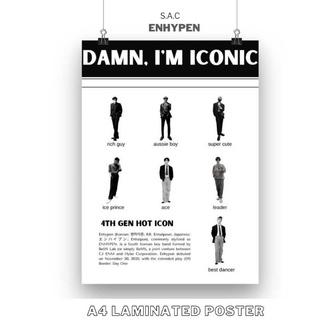 Enhypen A4 Posters (Laminated)
