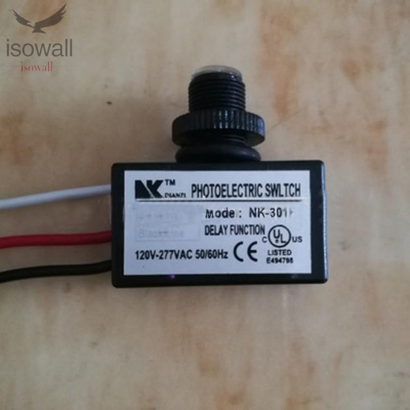 AC 80-277V Photoelectric Switch Photocell Dusk To Dawn Button Photo Control Eye