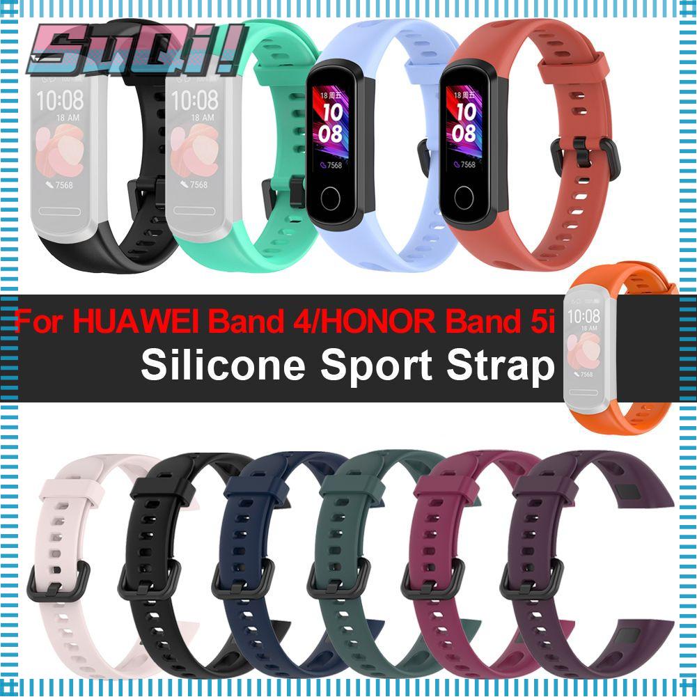 Soft Silicone Strap Replacement Watch Band Strap For Huawei Band 4 Honor Band 5i Shopee