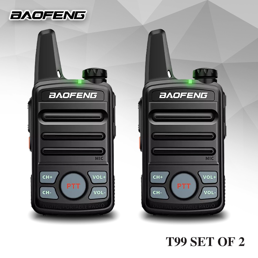 Baofeng BFT99mini mini twoway radio walkie talkie Set of 2 (Black) Shopee Philippines