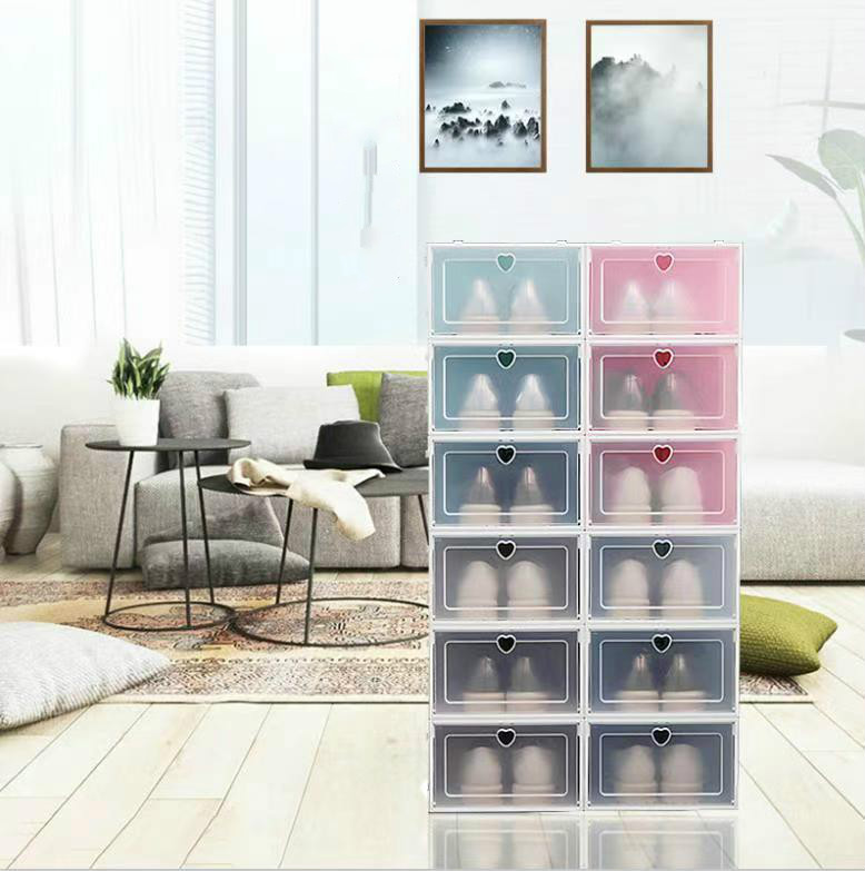 Oumi Shoemate Clear Collapsible Shoe Box Large size 33*23*14cm [Oumi Recommended ]