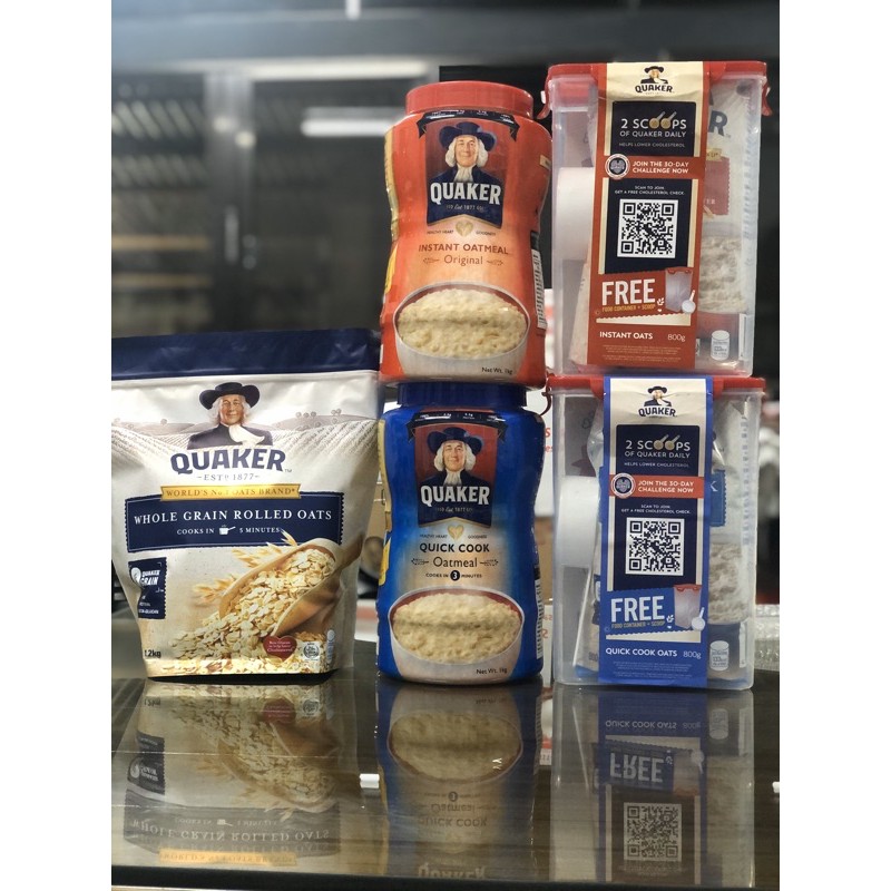 Quaker Oats (Quick Cook / Instant / Rolled Oats) Shopee Philippines