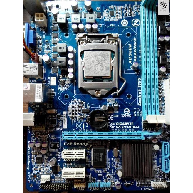 WZ USED Gigabyte H61MDS2 /S1 S2PH PCIE 3.0 Socket 1155 DDR3 H61