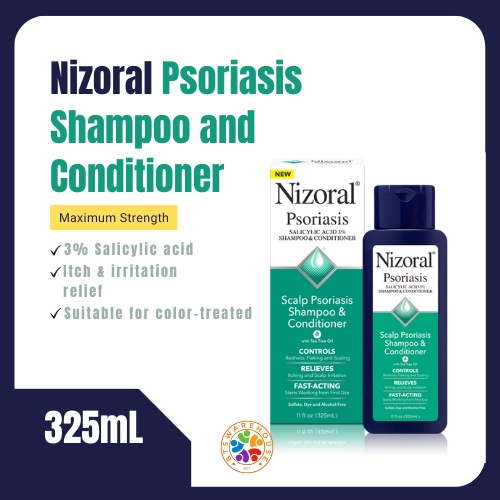 Nizoral Psoriasis Scalp Shampoo and Conditioner, 11 Oz/325ml. Shopee Philippines