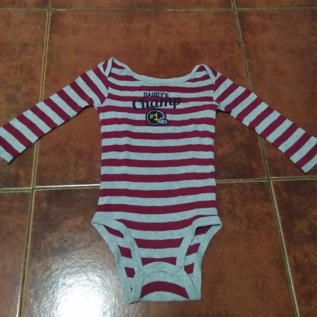 red long sleeve onesie baby