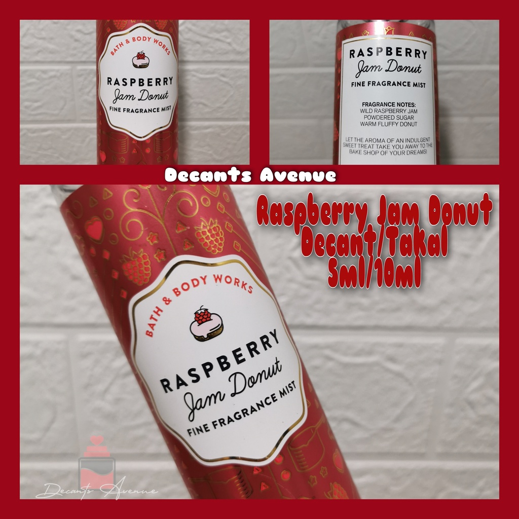 Raspberry Jam Donut Bath And Body Works 1mL 3mL 5mL 10mL Shopee