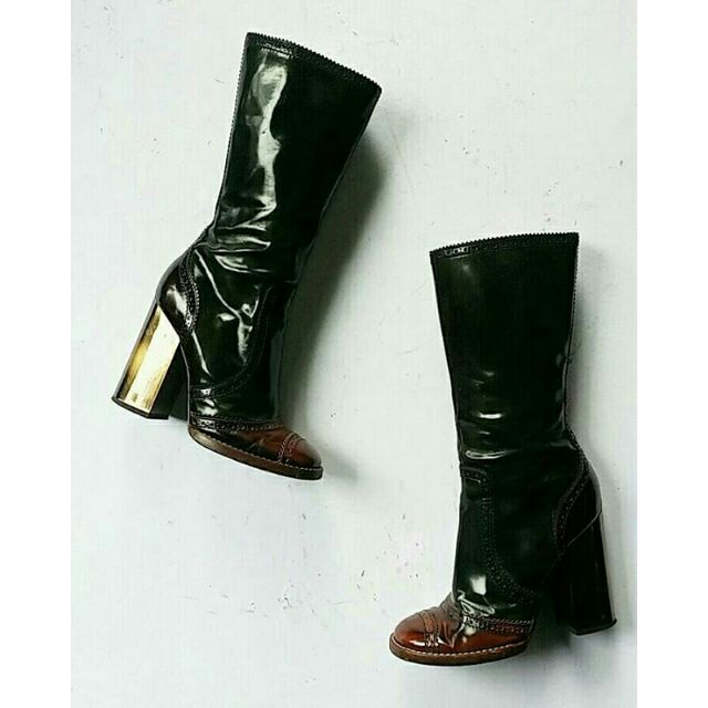 dolce and gabbana knee high boots