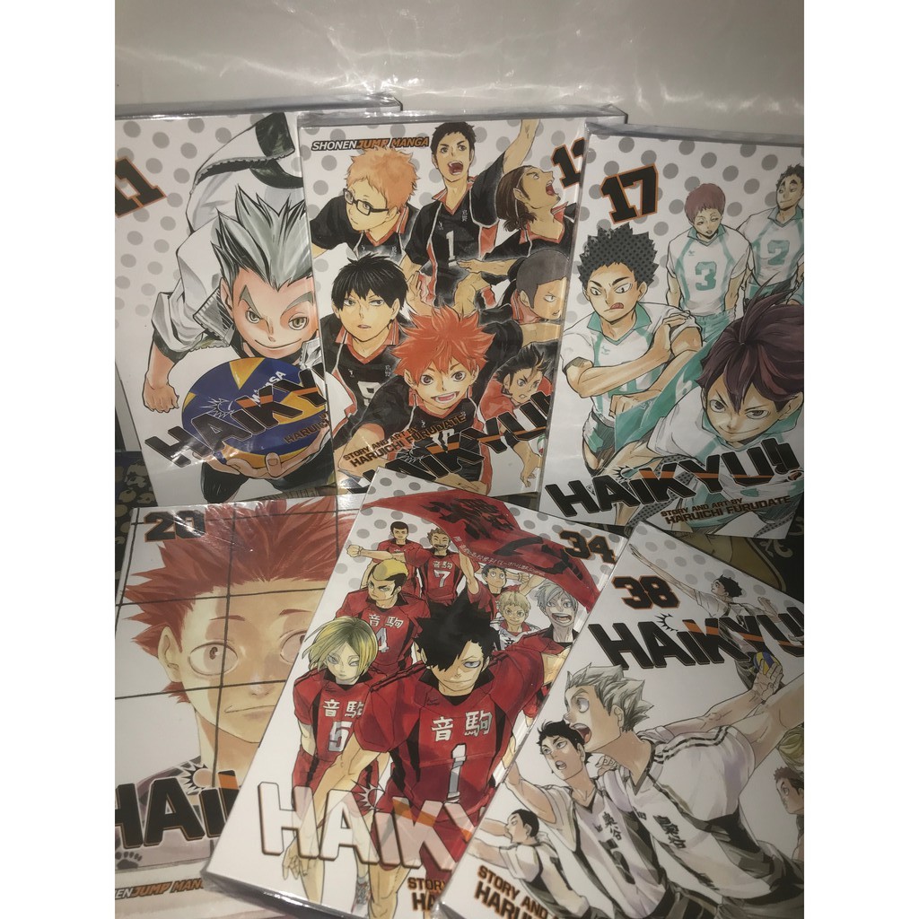 Brand New Haikyuu Haikyu Manga Volume 11 12 34 38 English Viz Media On Hand Shopee Philippines