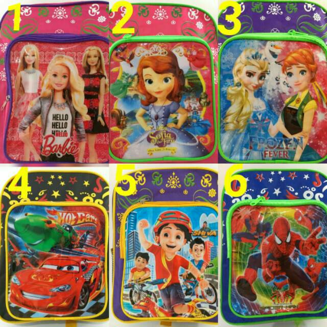 Frozen / Cars / Sophia / Spiderman / Shiva / Barbie Shopee Philippines