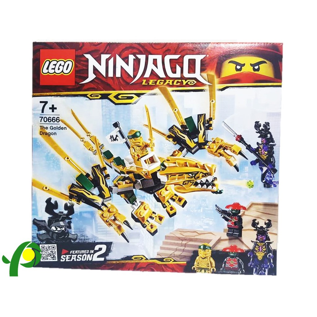 golden ninja dragon lego set