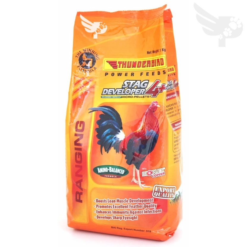 Thunderbird Stag Developer 4+ Ranging - 1kg - Feeds For Gamefowls ...