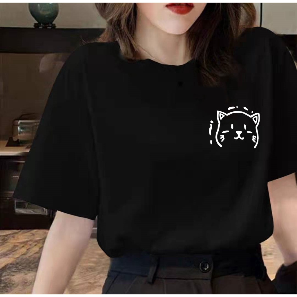 New Arrival CAT Design Dri Fit T-Shirt For Women (FREE SIZE) | Shopee ...