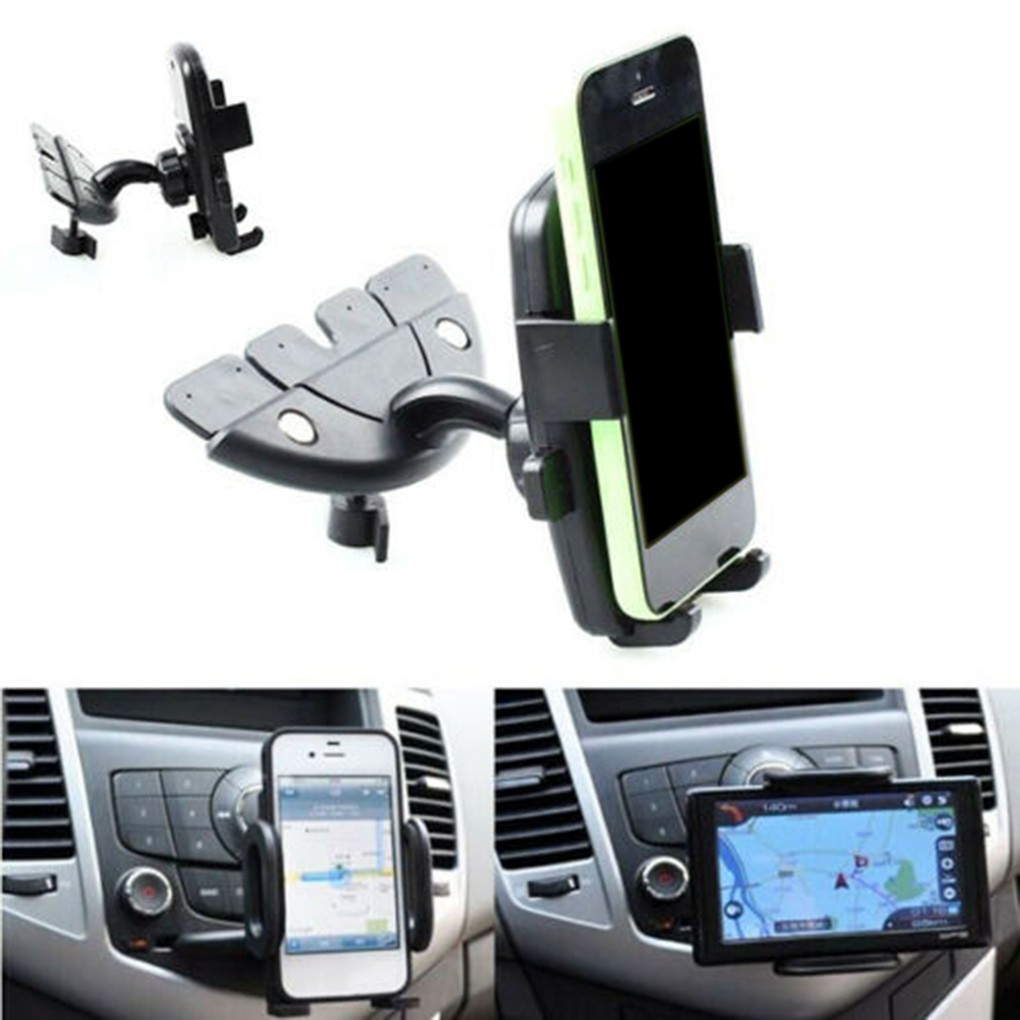 Universal Adjustable CD Player Slot Smartphone Holder Car CD Mount GPS ...