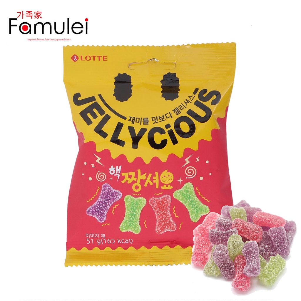 Lotte Jellycious Sweet & Sour Fruits Jelly Candy 51g Shopee Philippines