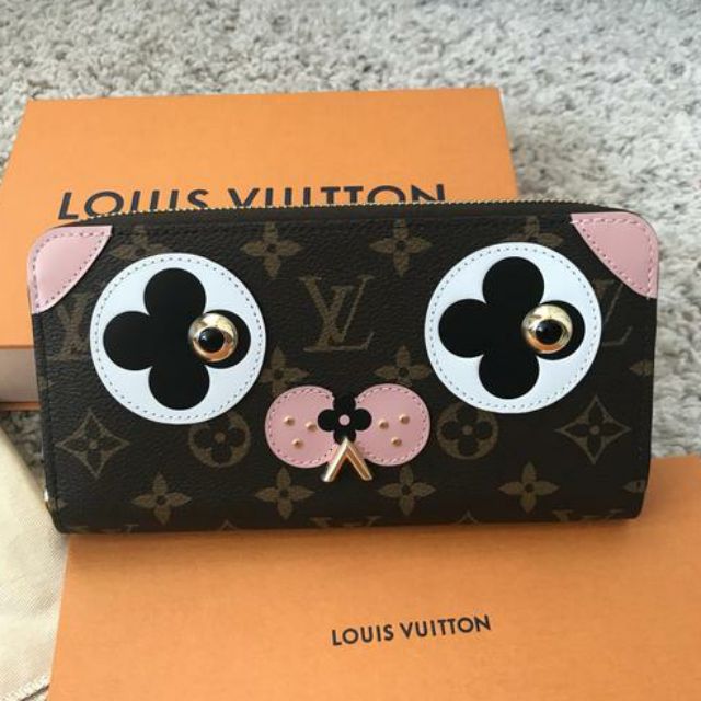 LOUIS VUITTON Monogram Canvas Valentine Dog Zippy Coin Purse