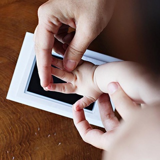 【new】Baby Footprints Safe Non-Toxic Handprint Footprint Imprint Ink Pads Kits For Babies Paw Print