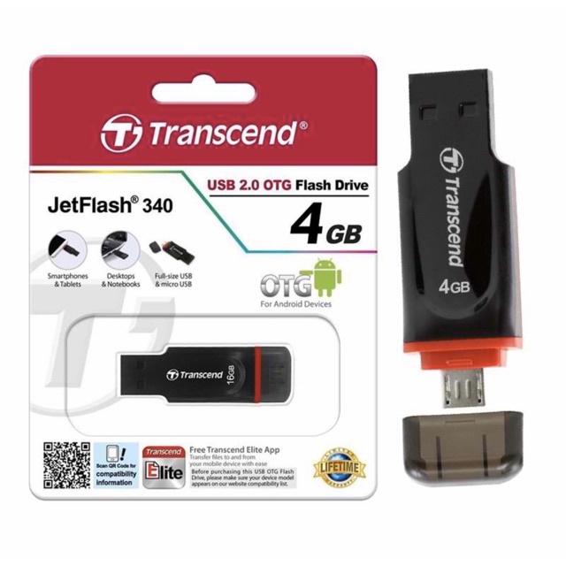 Transcend Usb Otg Jetflash Jf Usb Otg Flash Drive Shopee