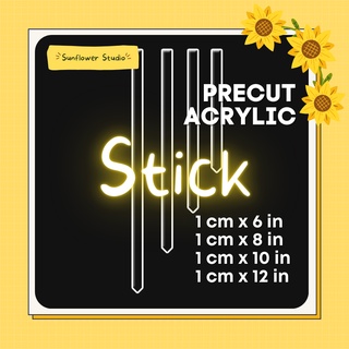 Clear Acrylic Stick for Cake Toppers, etc | Sunflower Studio