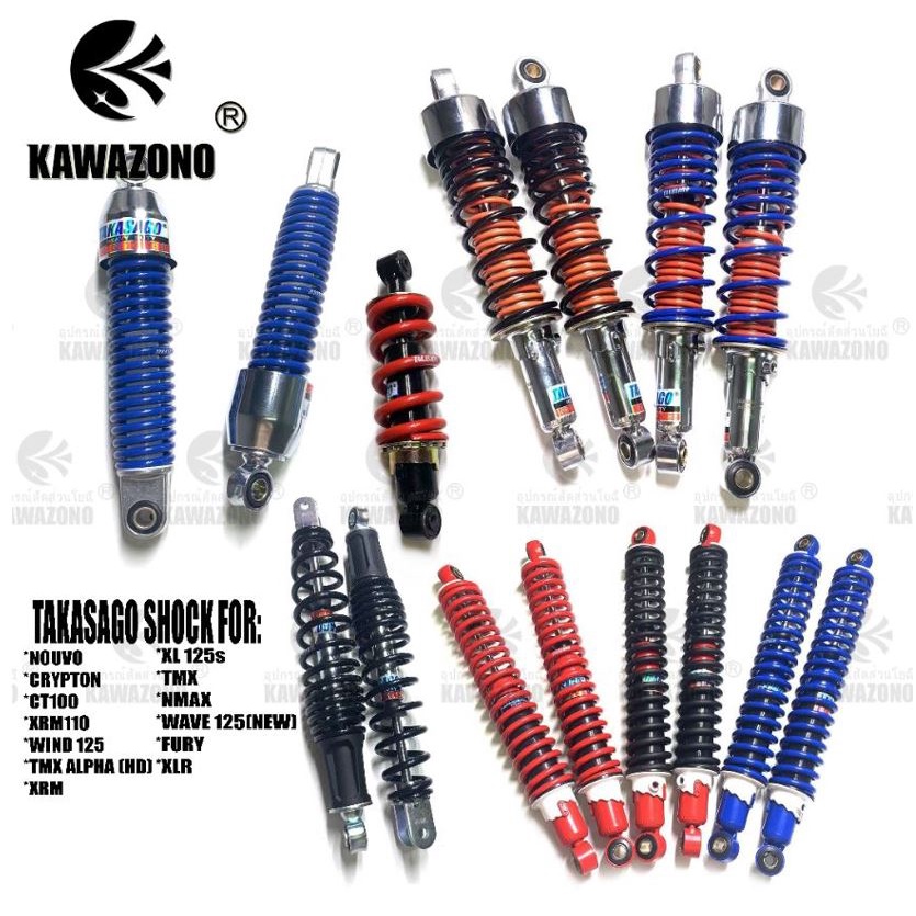 GENUINE TAKASAGO SHOCK FOR CRYPTON,CT100,XRM,WIND,XL125s,NMAX,WAVE,FURY ...