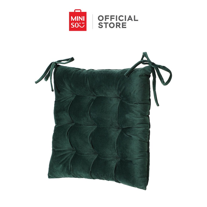 MINISO Square Seat Cushion (Dark Green) Shopee Philippines