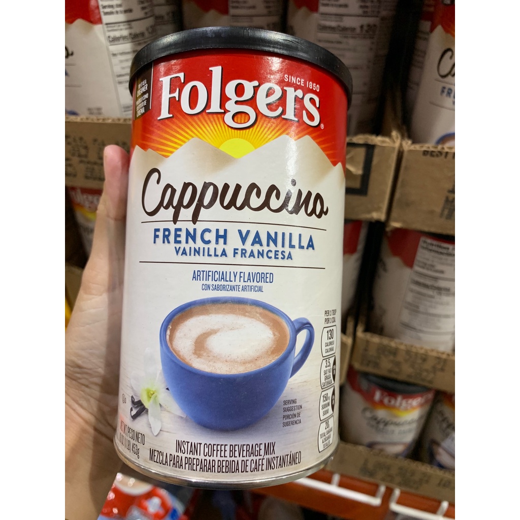 Folgers Cappuccino French Vanilla 453g Shopee Philippines