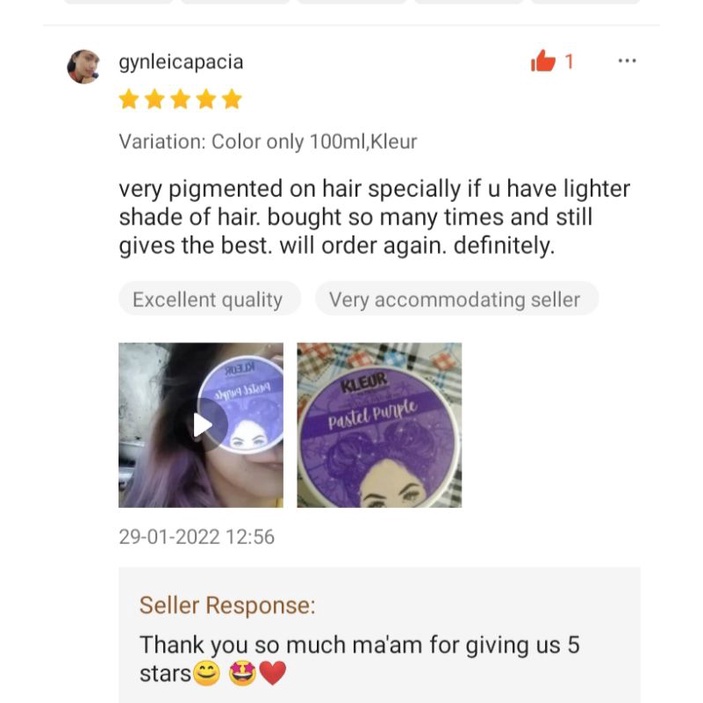 Kleur Pastel Purple Set With Bleaching Kit Pimp My Hairph Hair Color Hair Dye Authentic Original