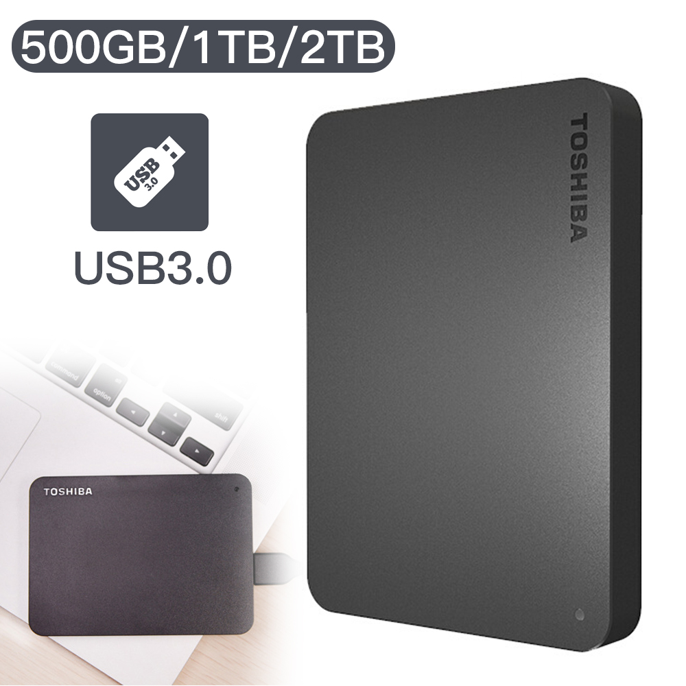 TOSHIBA Portable Hard Drive 500GB 1TB 2TB Large Capacity External Hard