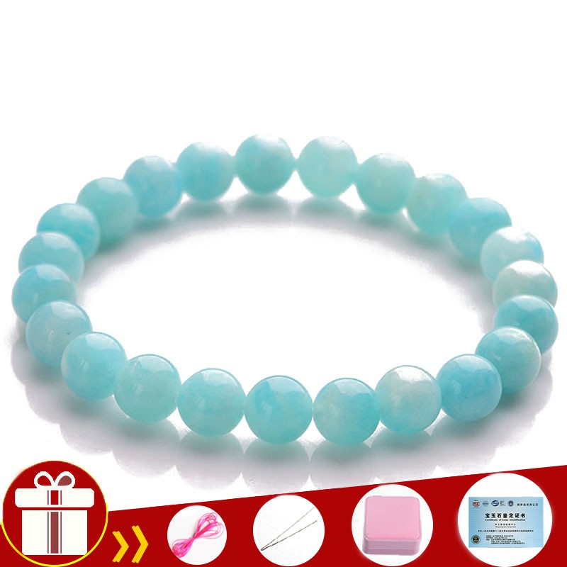 4a With Certificate Natural Amazonite Crystal Bracelet Genuine Quartz Shopee Philippines