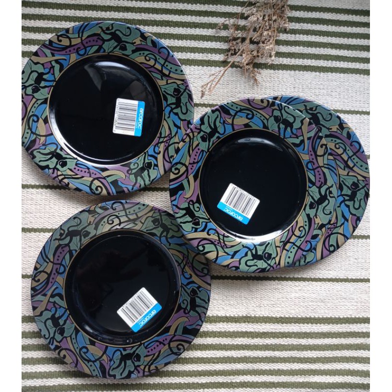 Black Arcoroc Plates Shopee Philippines
