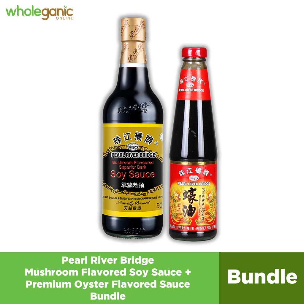 Mushroom Dark Soy Sauce And Oyster Sauce Bundle Shopee Philippines