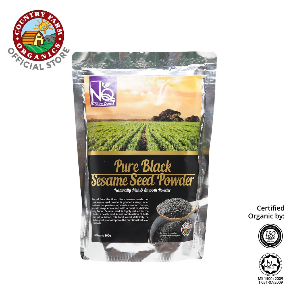 Nature Quest Natural Black Sesame Seed Powder (300g) Shopee Philippines
