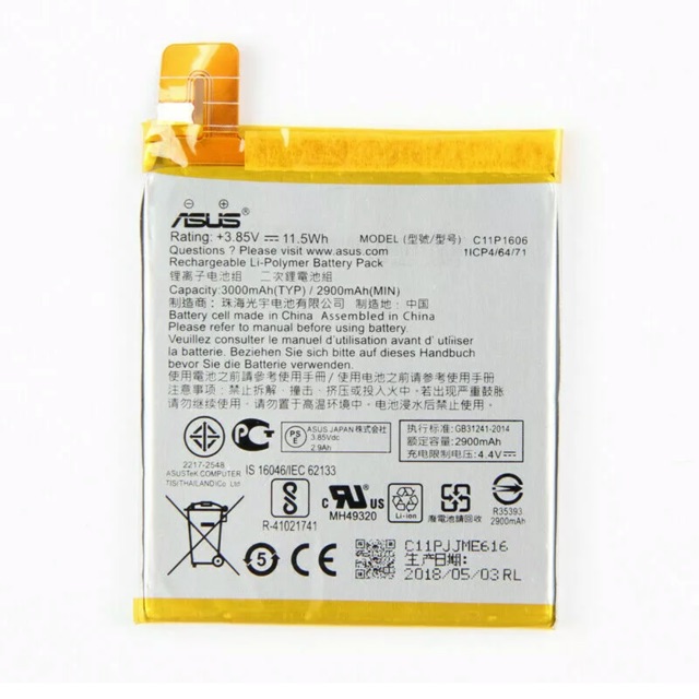 Replacement Battery Asus Zenfone 3 Laser Zc551kl C11p1606 Shopee Philippines