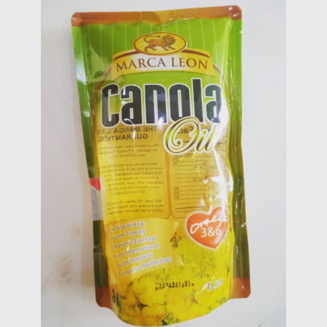 Marca Leon Canola Oil Cooking Oil liter Shopee Philippines