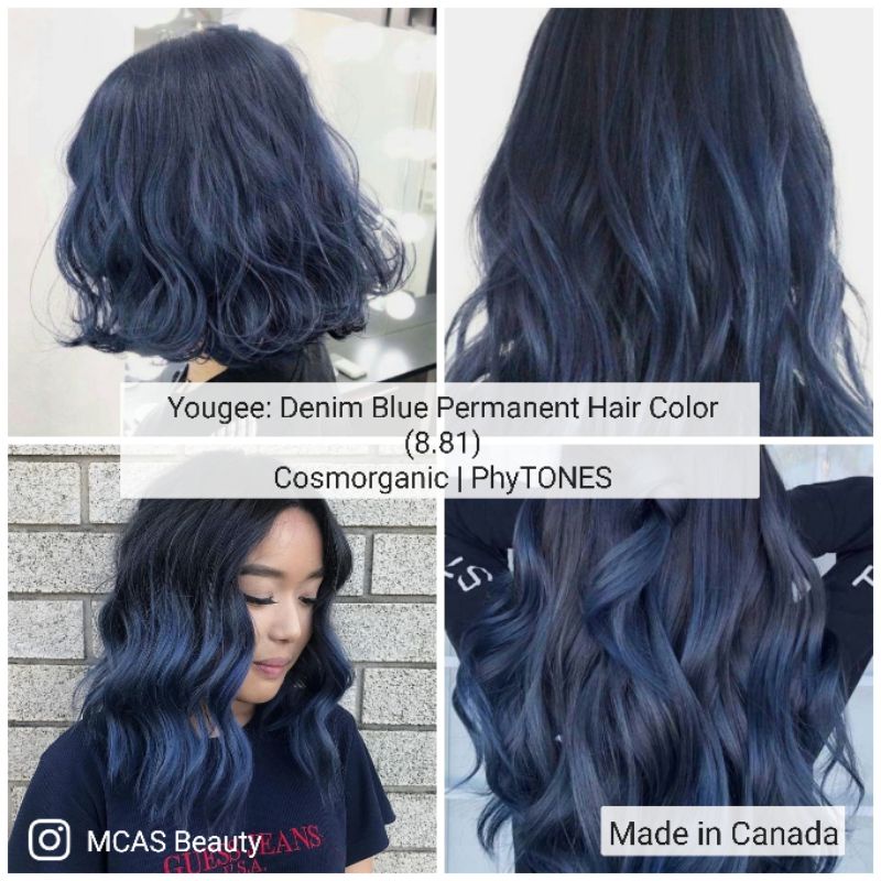 Yougee: Denim Blue Permanent Hair Color () - Cosmorganic | PhyTONES |  Shopee Philippines