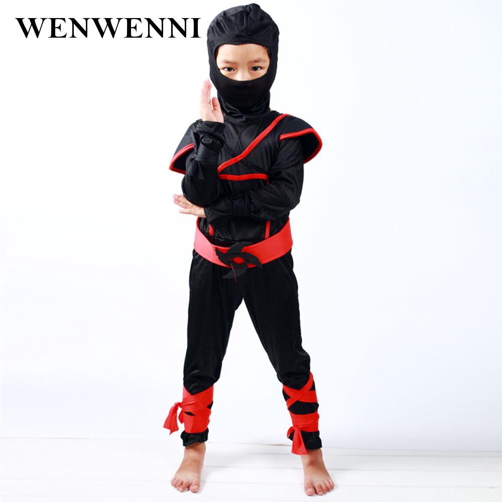 Costume Kids Boys Halloween Black Ninja Assassin Gorgeous Shopee Philippines - black ninja outfit roblox