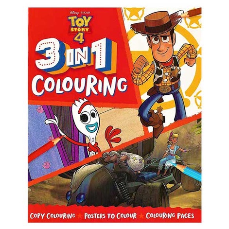 Disney Pixar Toy Story 4 3-in-1 Colouring | English | Coloring Book