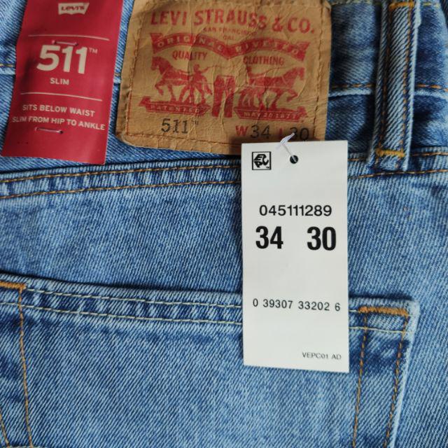 levis 511 w30 l34