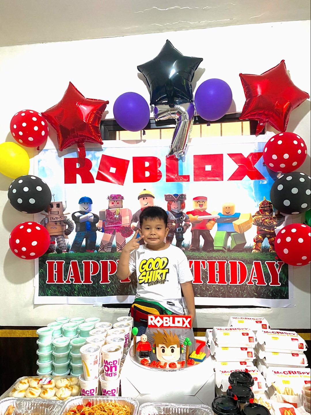 Roblox Birthday Party Set Roblox Theme Party Decoration Set Roblocks Party Set Shopee Philippines - roblox birthday party activities