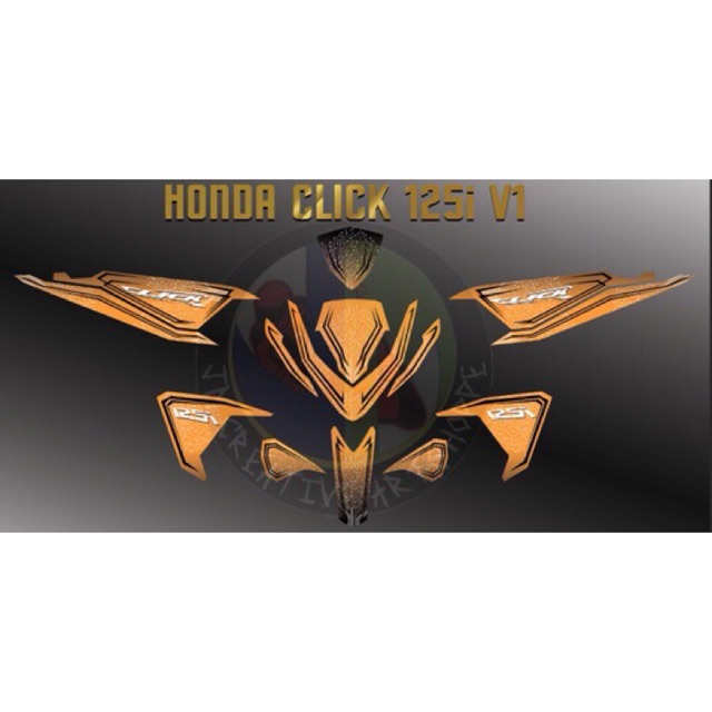 Download MOTORCYCLE DECALS HONDA CLICK 125i / 150i VERSION 1 WITH ...