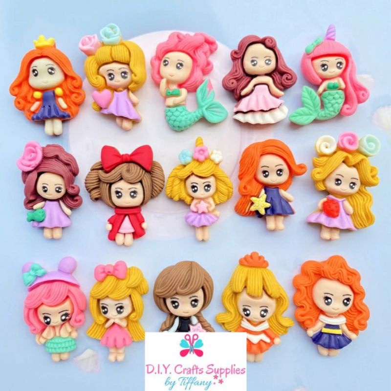 Girls Princess Mermaid Resins (bow centerpiece) | Shopee Philippines