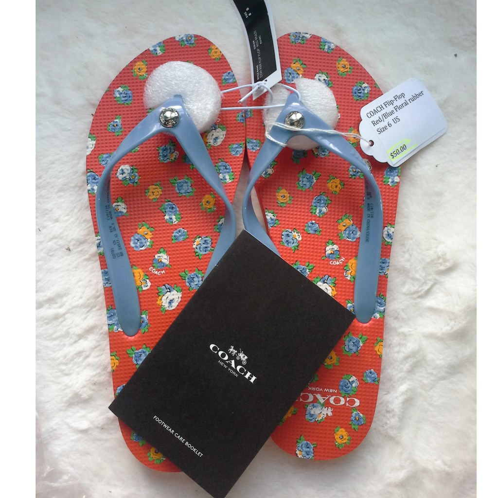 coach flip flops