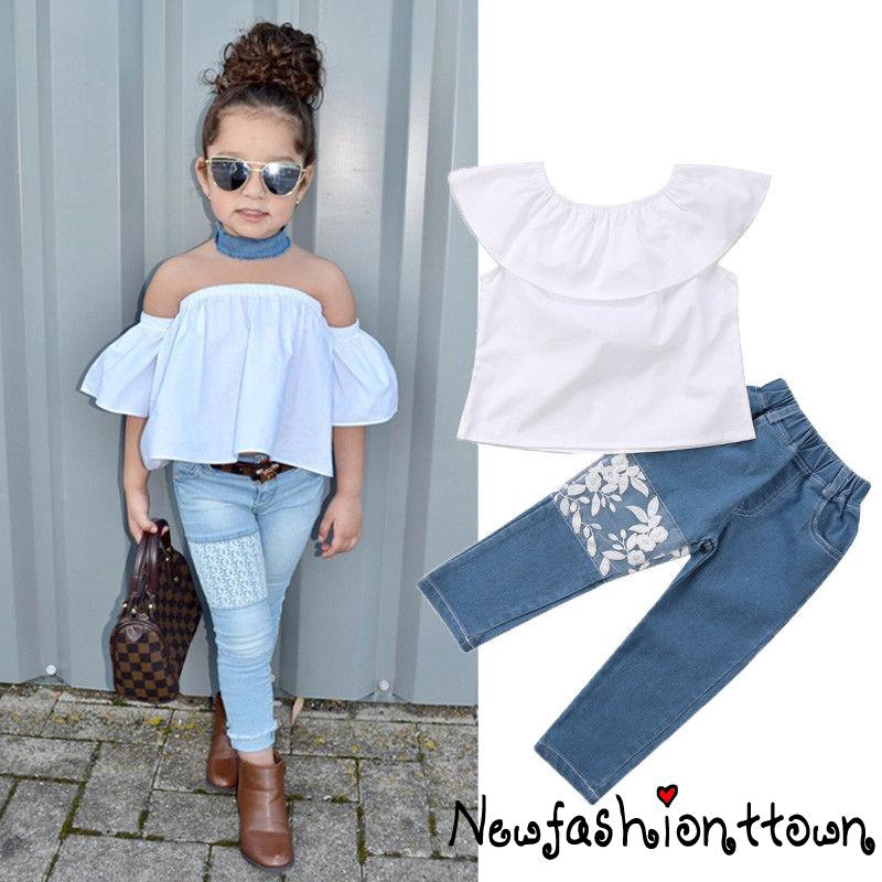 kids denim outfit