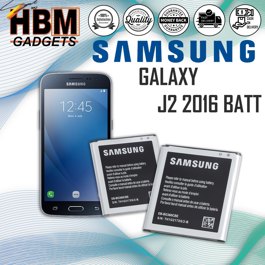 Samsung Galaxy J2 2016 Sm J200f Sm J200h Battery Model Eb Bg530bbe Eb Bg530cbe 2000mah Shopee Philippines
