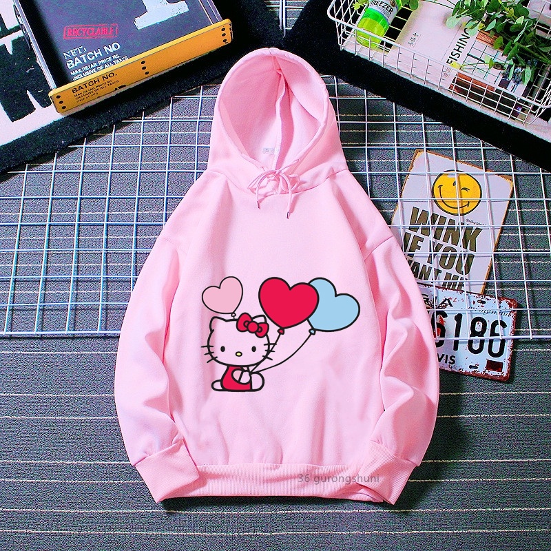 Disney Hello Kitty Hoodie My Melody Hoodie Winter Anime Clothes Cute ...