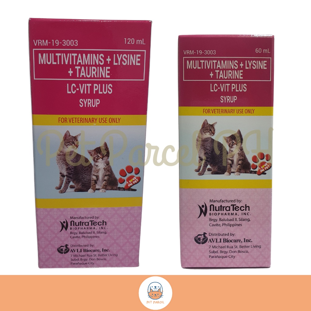 LC Vit Plus w/ Taurine 60 & 120 ml for Cats and Kittens Shopee Philippines