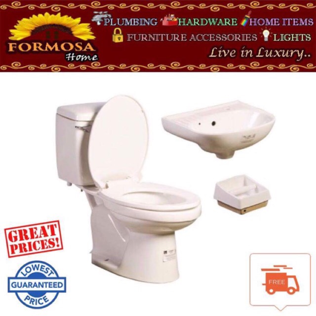 Toilet Bowl Set (Watercloset, Lavatory 