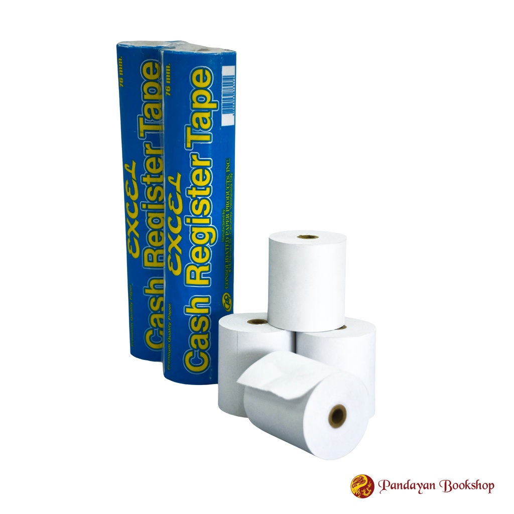 Excel Cash Register Tape 76 mm. 4 Rolls/Pack Shopee Philippines