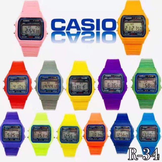 digital watch with light