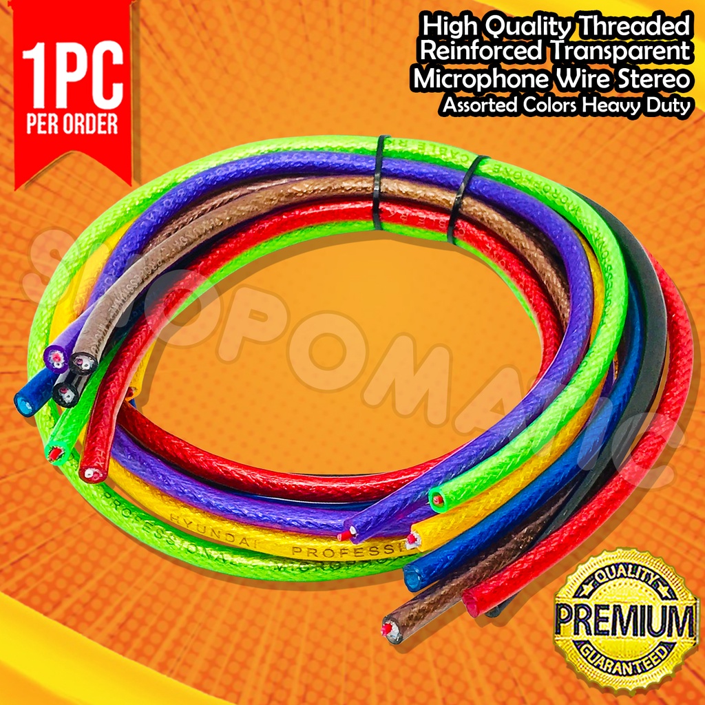 Microphone Wire/Cord Assorted Colors ( PER 1 METER ) Shopee Philippines